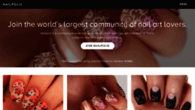 What Nailpolis.com website looked like in 2018 (7 years ago)
