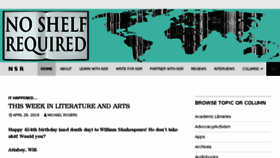 What Noshelfrequired.com website looked like in 2018 (7 years ago)