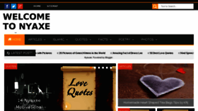 What Nyaxee.blogspot.com website looked like in 2018 (6 years ago)