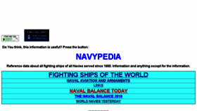 What Navypedia.org website looked like in 2018 (6 years ago)