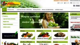 What Nuestrasfrutasyverduras.com website looked like in 2018 (6 years ago)