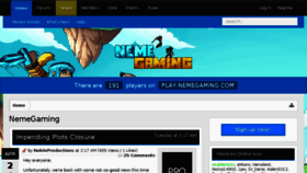 What Nemegaming.com website looked like in 2018 (6 years ago)