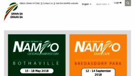 What Nampo.co.za website looked like in 2018 (6 years ago)