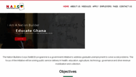 What Nabco.gov.gh website looked like in 2018 (6 years ago)