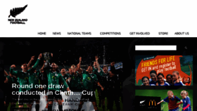 What Nzfootball.co.nz website looked like in 2018 (6 years ago)