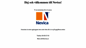 What Nevica.se website looked like in 2018 (6 years ago)