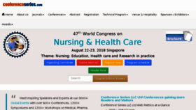 What Nursingcongress.nursingconference.com website looked like in 2018 (6 years ago)