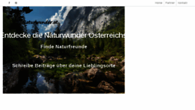 What Naturwunder.at website looked like in 2018 (6 years ago)