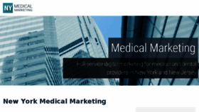 What Nymedicalmarketing.com website looked like in 2018 (6 years ago)