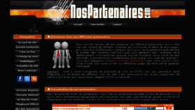 What Nospartenaires.com website looked like in 2018 (5 years ago)