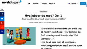 What Norwegiancourse.no website looked like in 2018 (6 years ago)