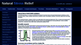 What Natural-stress-relief.com website looked like in 2018 (6 years ago)