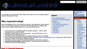 What Nogoodatcoding.com website looked like in 2018 (6 years ago)