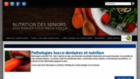 What Nutritiondesseniors.fr website looked like in 2018 (6 years ago)