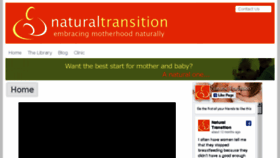 What Naturaltransition.com website looked like in 2018 (6 years ago)
