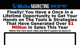 What Nichemarketingkit.com website looked like in 2018 (6 years ago)