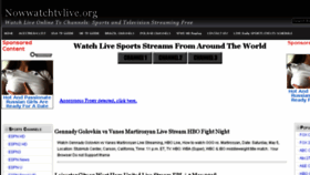 What Nowwatchtvlive.org website looked like in 2018 (6 years ago)