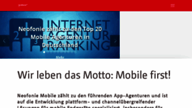What Neofonie-mobile.de website looked like in 2018 (5 years ago)