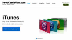 What Needcardsnow.com website looked like in 2018 (6 years ago)