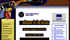 What Napahighclassof1970.org website looked like in 2018 (5 years ago)