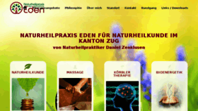 What Naturheilpraxis-eden.ch website looked like in 2018 (6 years ago)