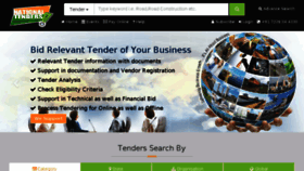 What Nationaltenders.com website looked like in 2018 (6 years ago)