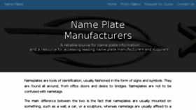 What Nameplate-manufacturers.com website looked like in 2018 (5 years ago)