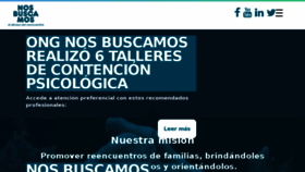 What Nosbuscamos.org website looked like in 2018 (5 years ago)