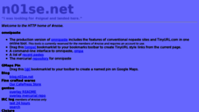 What N01se.net website looked like in 2018 (6 years ago)