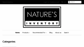 What Naturesinventory.com website looked like in 2018 (5 years ago)