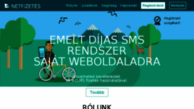 What Netfizetes.hu website looked like in 2018 (5 years ago)