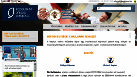 What Neptun.kodolanyi.hu website looked like in 2018 (6 years ago)