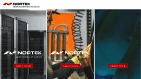 What Nortek.com website looked like in 2018 (5 years ago)