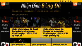 What Nhandinhbongda.com website looked like in 2018 (5 years ago)