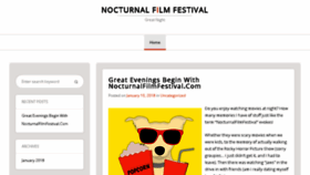 What Nocturnafilmfestival.com website looked like in 2018 (6 years ago)