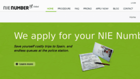 What Nienumber.com website looked like in 2018 (6 years ago)