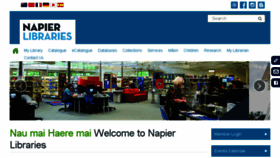 What Napierlibrary.co.nz website looked like in 2018 (5 years ago)