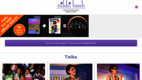 What Nikkibush.com website looked like in 2018 (6 years ago)
