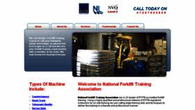 What Nationwideforklifttraining.co.uk website looked like in 2018 (5 years ago)