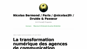 What Nicolas-bermond.com website looked like in 2018 (6 years ago)