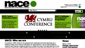 What Nace.co.uk website looked like in 2018 (5 years ago)