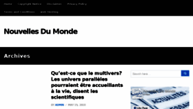 What Nouvelles-du-monde.com website looked like in 2018 (5 years ago)