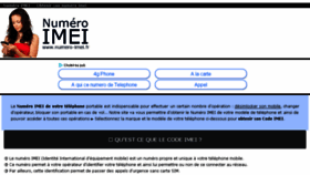 What Numero-imei.fr website looked like in 2018 (6 years ago)