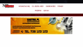 What Newsgastro.pl website looked like in 2018 (5 years ago)