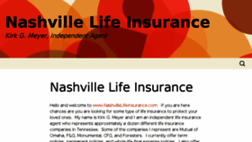 What Nashvillelifeinsurance.com website looked like in 2018 (5 years ago)
