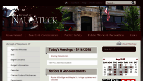 What Naugatuck-ct.gov website looked like in 2018 (5 years ago)