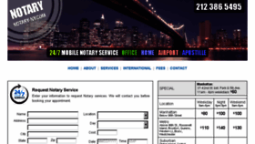 What Notary-ny.com website looked like in 2018 (5 years ago)