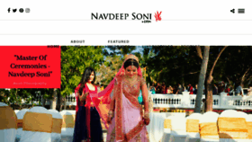 What Navdeepsoni.com website looked like in 2018 (6 years ago)