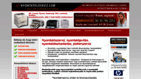 What Nyomtatoszerviz.com website looked like in 2018 (5 years ago)