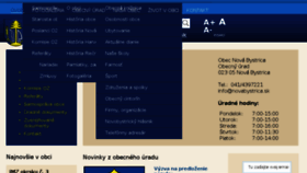 What Novabystrica.sk website looked like in 2018 (6 years ago)